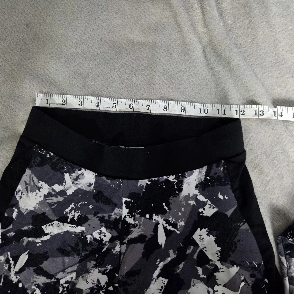 Puma Leggings Womens Medium Black Camo Ankle Stretch Athletic Pants Jersey Logo